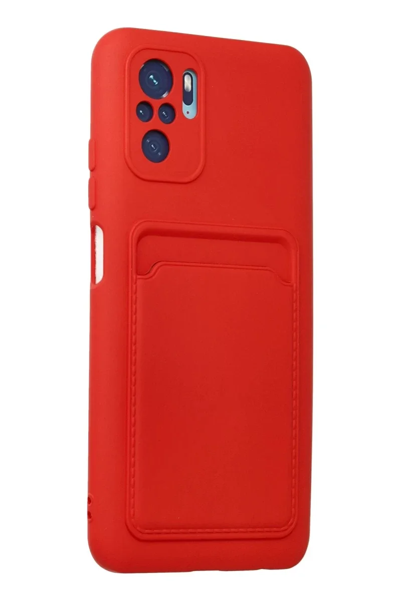 Xiaomi Redmi Note 10S Kılıf Kelvin Kartvizitli Silikon - Kırmızı Fiyatı, Yorumları ve Özellikleri