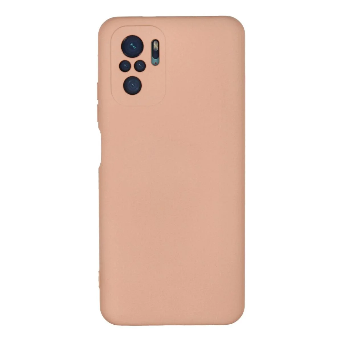 Xiaomi Redmi Note 10 ile Uyumlu Nano İçi Kadife Silikon Kılıf - Pudra Xiaomi Redmi Note 10 ile Uyumlu Nano İçi Kadife Silikon Kılıf - Pudra