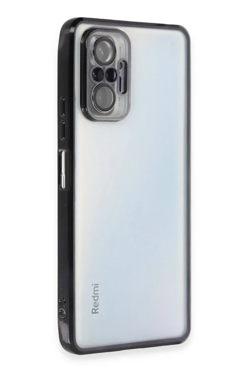 Xiaomi Redmi Note 10 Pro Kılıf Razer Lensli Silikon - Siyah Xiaomi Redmi Note 10 Pro Kılıf Razer Lensli Silikon - Siyah