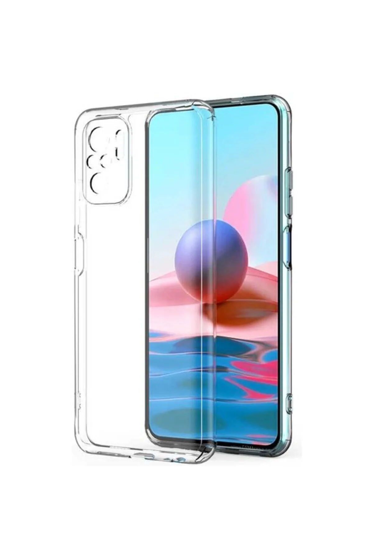 Xiaomi Redmi Note 10 2.0 MM Korumalı Şeffaf Silikon Kılıf
