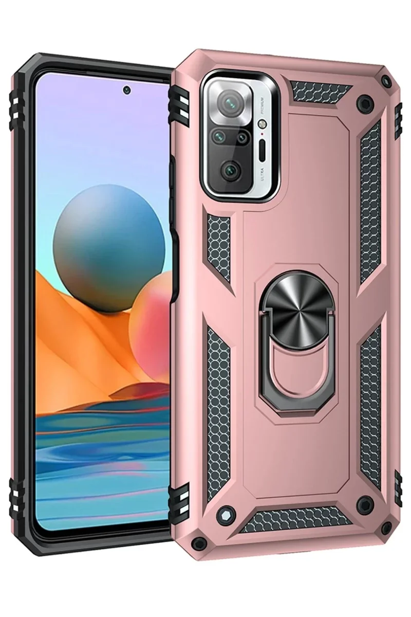 Xiaomi Redmi Note 10 Pro Kılıf Sofya Yüzüklü Silikon Kapak - Rose Fiyatı, Yorumları ve Özellikleri