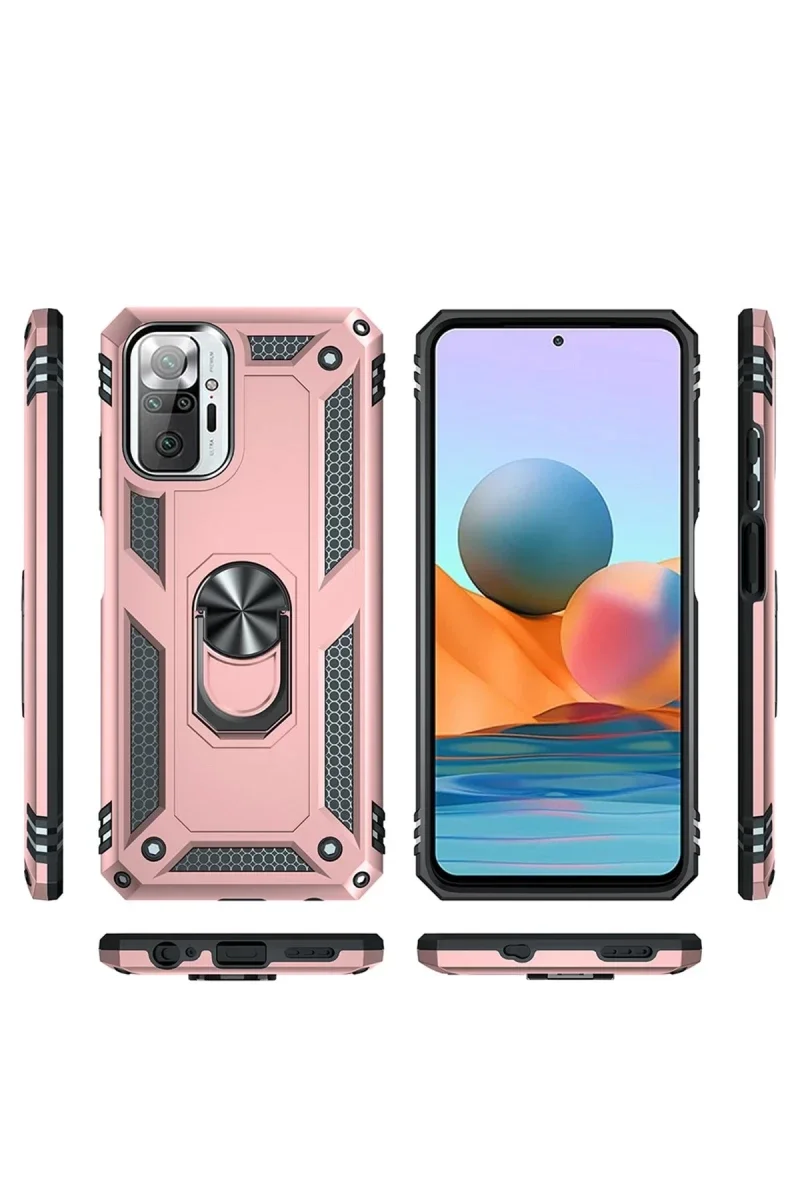 Xiaomi Redmi Note 10 Pro Kılıf Sofya Yüzüklü Silikon Kapak - Rose Fiyatı, Yorumları ve Özellikleri