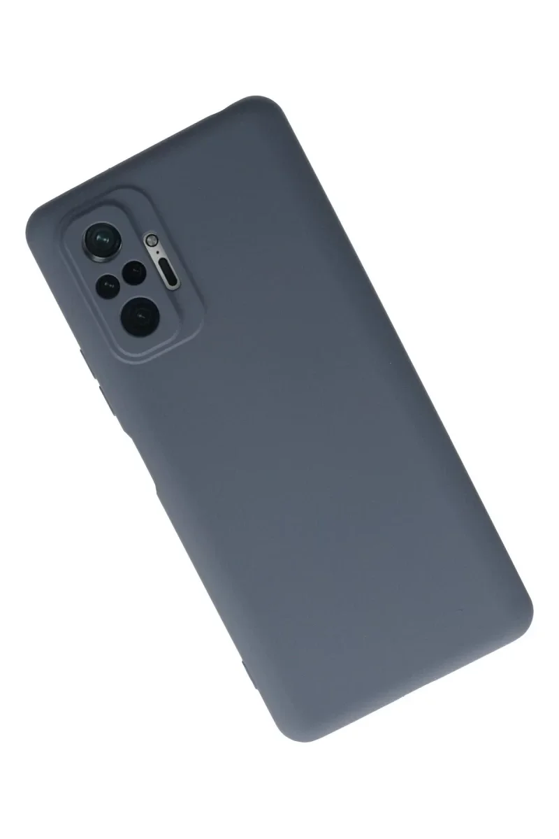 Xiaomi Redmi Note 10 Pro Kılıf Nano içi Kadife Silikon - Gri Xiaomi Redmi Note 10 Pro Kılıf Nano içi Kadife Silikon - Gri