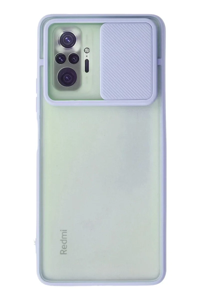 Xiaomi Redmi Note 10 Pro Kılıf Palm Buzlu Kamera Sürgülü Silikon - Lila Xiaomi Redmi Note 10 Pro Kılıf Palm Buzlu Kamera Sürgülü Silikon - Lila