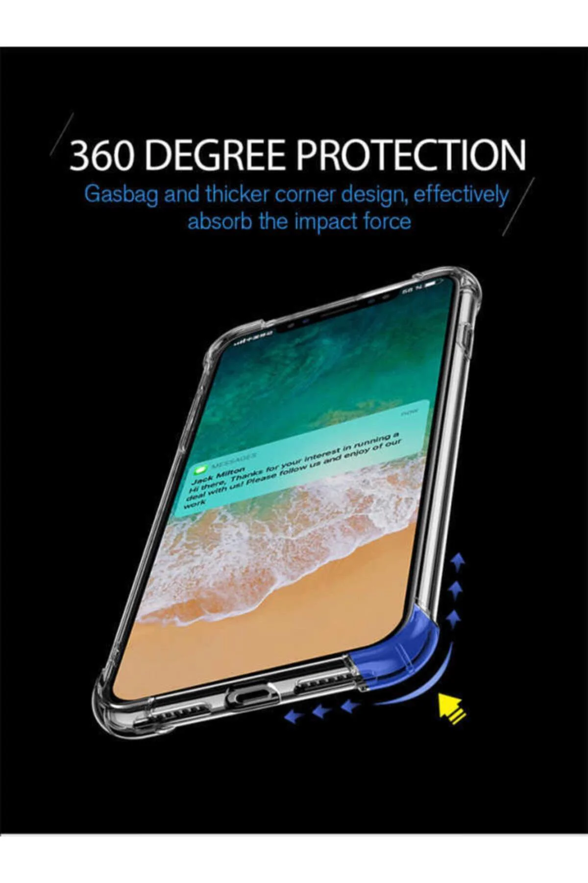 Xiaomi Redmi Note 10 Pro Şeffaf Tank Silikon Kapak