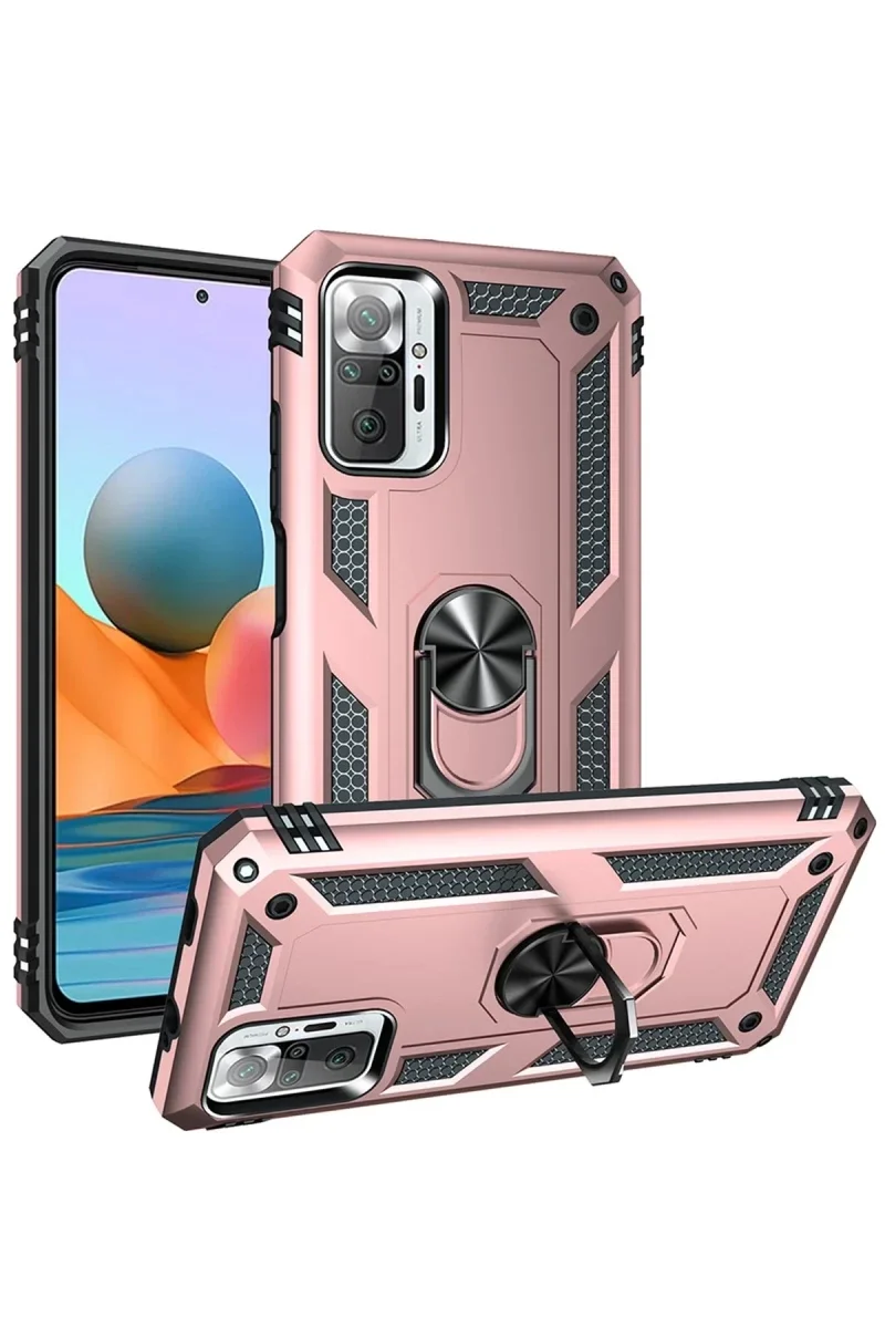 Xiaomi Redmi Note 10 Pro Kılıf Sofya Yüzüklü Silikon Kapak - Rose Fiyatı, Yorumları ve Özellikleri