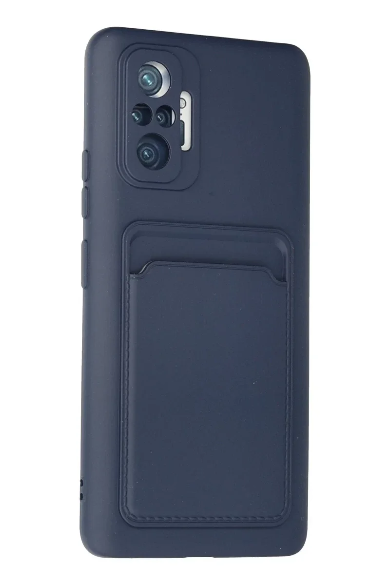 Xiaomi Redmi Note 10 Pro Kılıf Kelvin Kartvizitli Silikon - Lacivert Xiaomi Redmi Note 10 Pro Kılıf Kelvin Kartvizitli Silikon - Lacivert