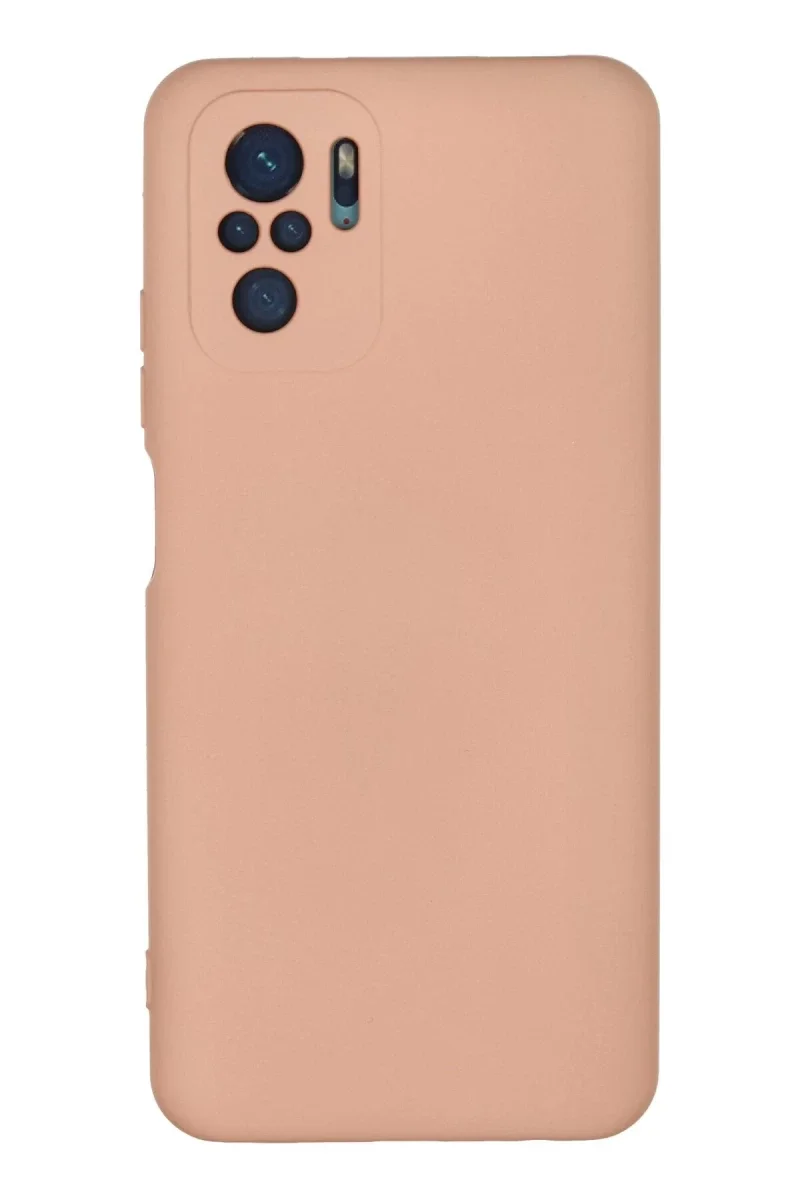 Xiaomi Redmi Note 10 Kılıf Nano içi Kadife Silikon - Pudra Xiaomi Redmi Note 10 Kılıf Nano içi Kadife Silikon - Pudra