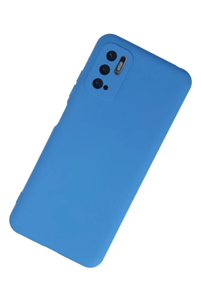 Xiaomi Redmi Note 10 5G Kılıf Nano içi Kadife Silikon - Mavi