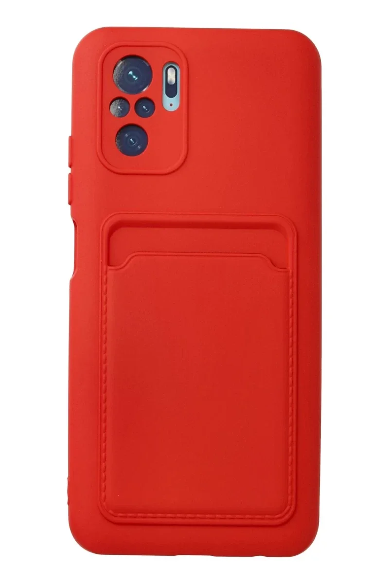 Xiaomi Redmi Note 10S Kılıf Kelvin Kartvizitli Silikon - Kırmızı Fiyatı, Yorumları ve Özellikleri