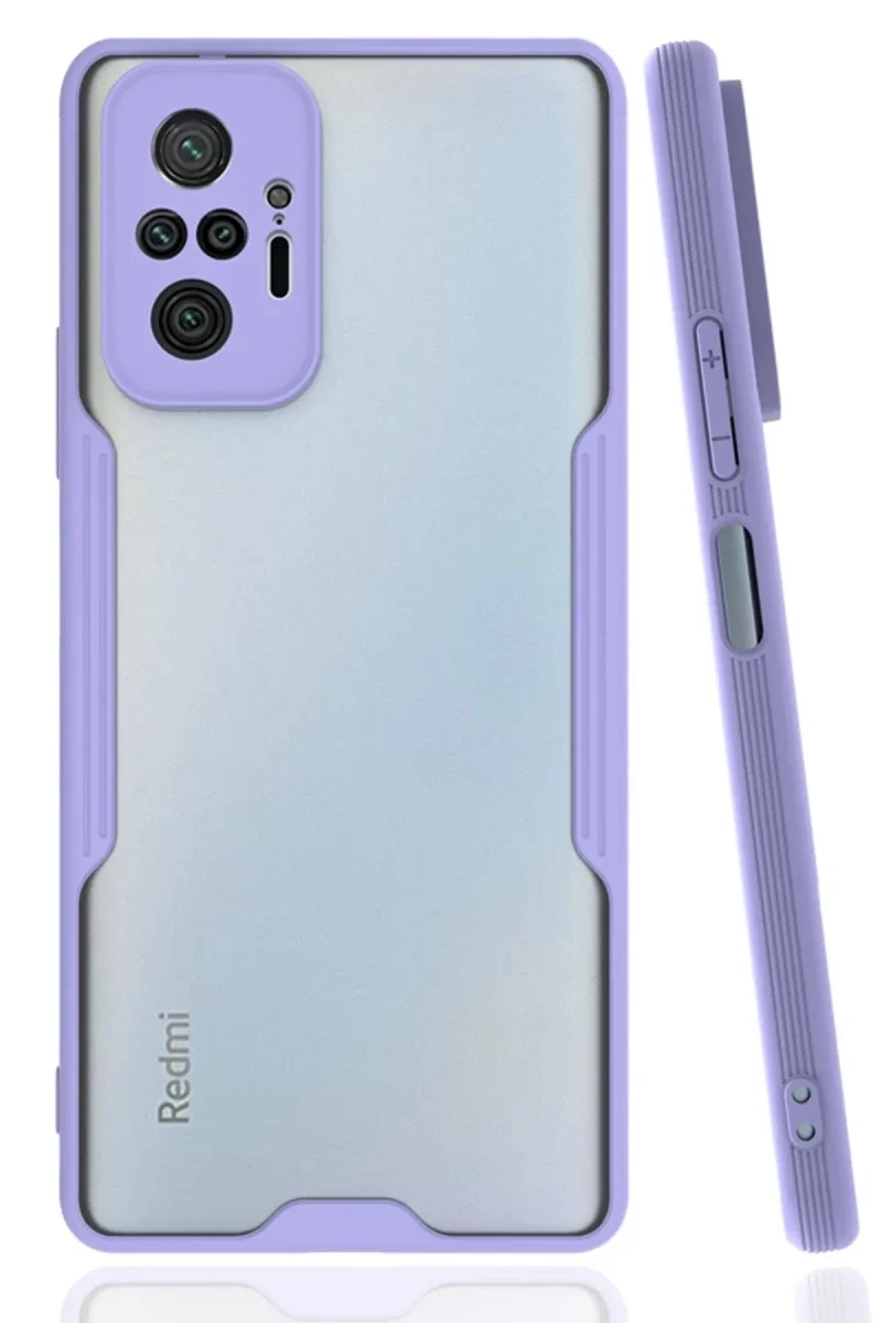 Xiaomi Redmi Note 10 Pro Kılıf Platin Silikon - Lila Xiaomi Redmi Note 10 Pro Kılıf Platin Silikon - Lila