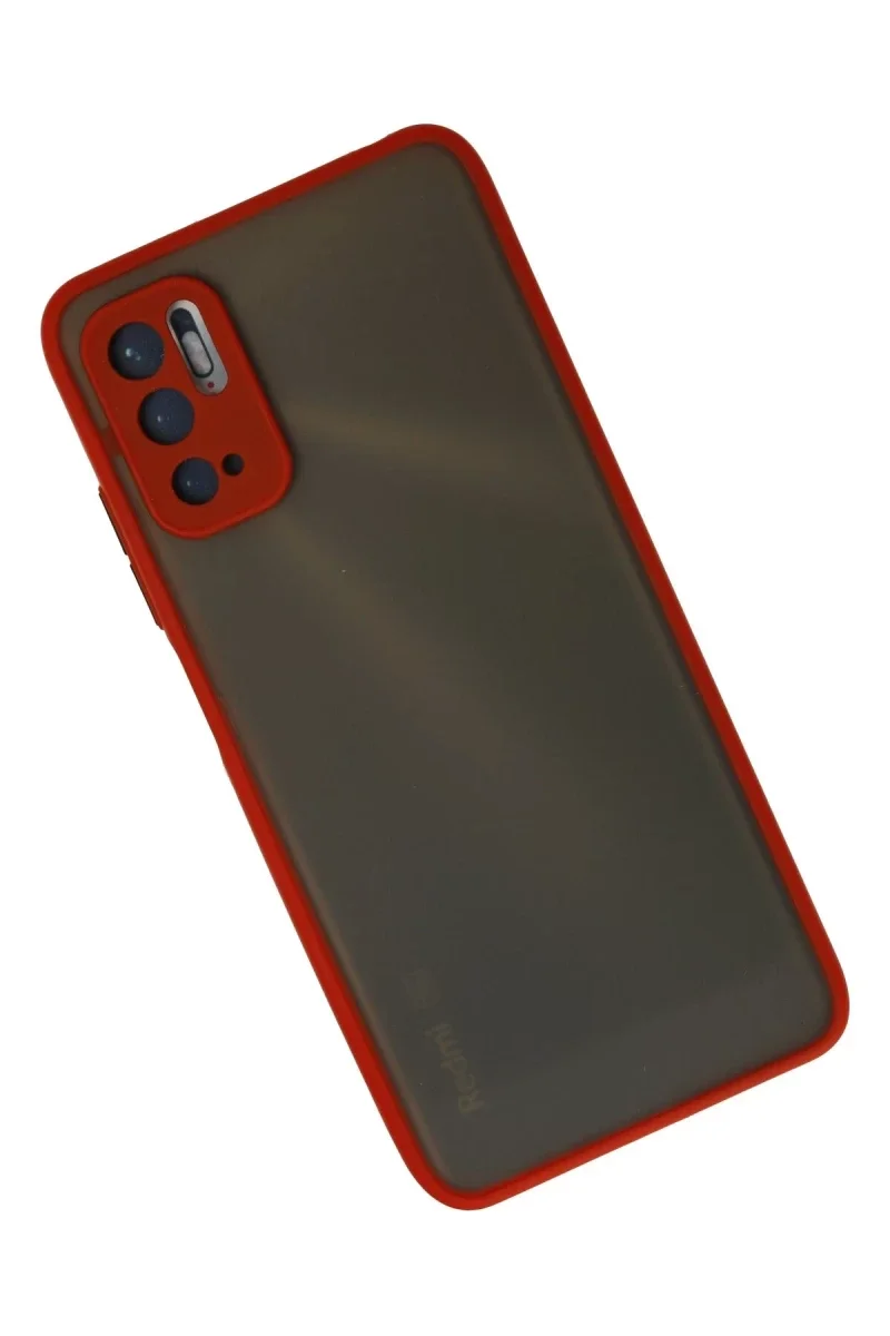 Xiaomi Redmi Note 10 5G Kılıf Montreal Silikon Kapak - Kırmızı Xiaomi Redmi Note 10 5G Kılıf Montreal Silikon Kapak - Kırmızı