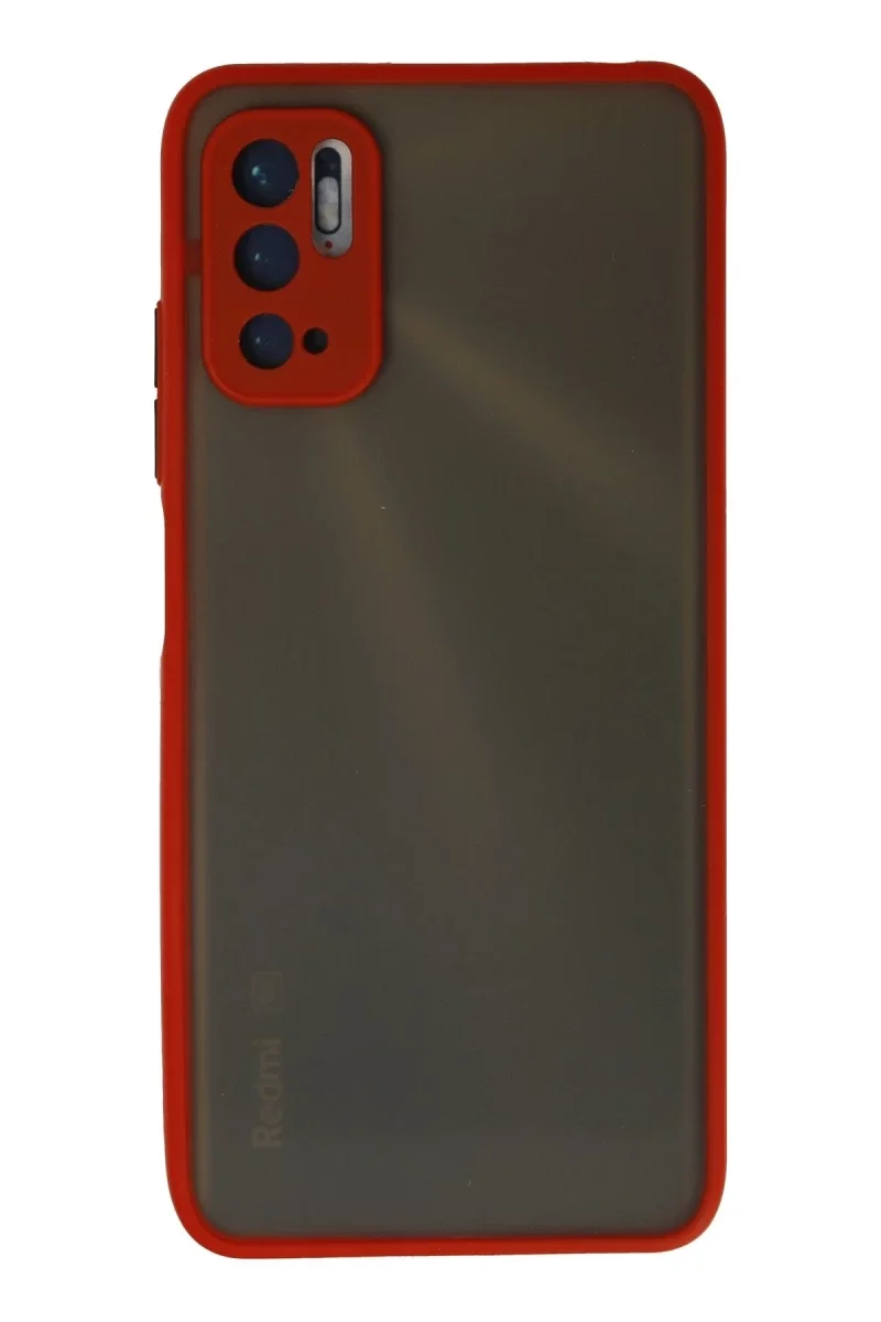 Xiaomi Redmi Note 10 5G Kılıf Montreal Silikon Kapak - Kırmızı Xiaomi Redmi Note 10 5G Kılıf Montreal Silikon Kapak - Kırmızı