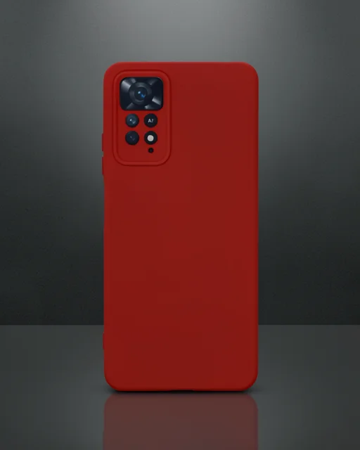 Xiaomi Redmi Note 11 Pro Kılıf Nano İçi Kadife Silikon - Kırmızı Xiaomi Redmi Note 11 Pro Kılıf Nano İçi Kadife Silikon - Kırmızı