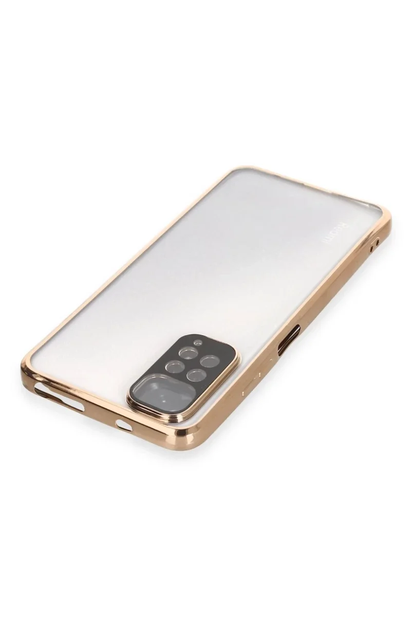 Xiaomi Redmi Note 11 Kılıf Razer Lensli Silikon - Gold Xiaomi Redmi Note 11 Kılıf Razer Lensli Silikon - Gold