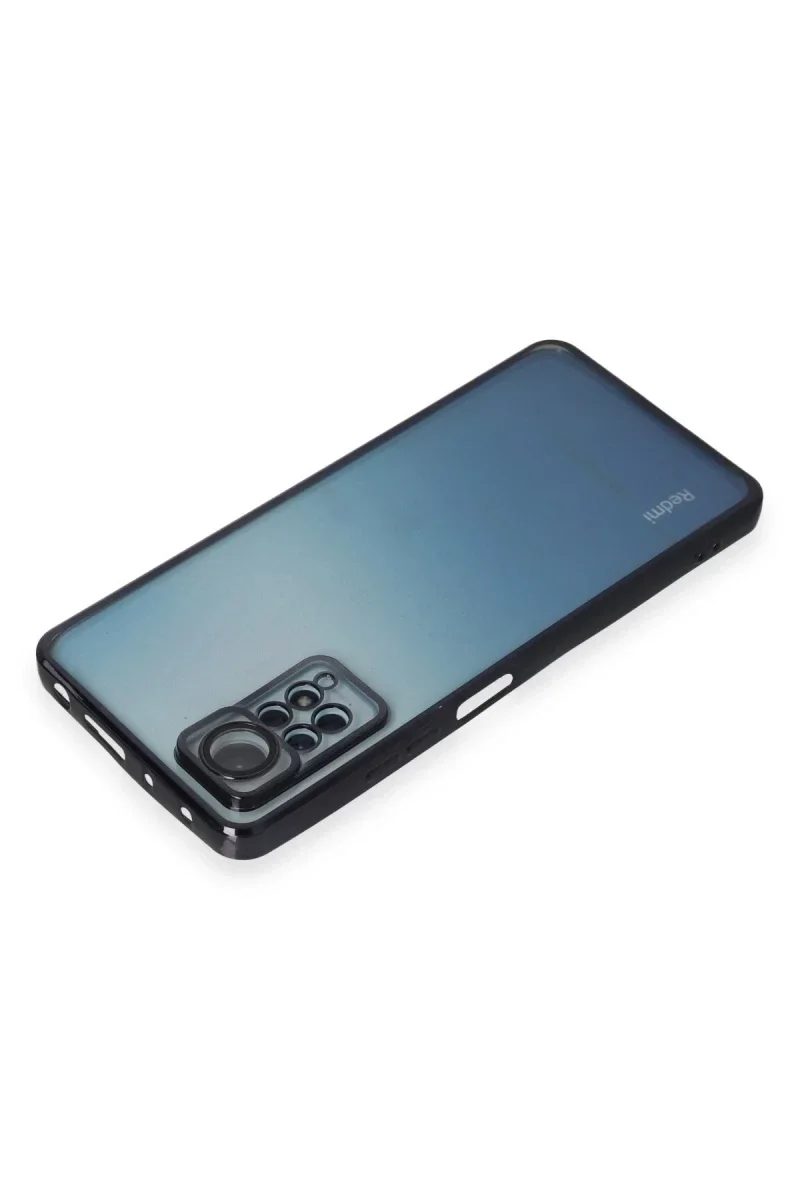 Xiaomi Redmi Note 11 Pro Kılıf Razer Lensli Silikon - Siyah