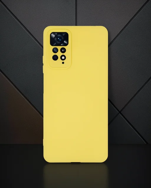 Xiaomi Redmi Note 11 Pro Kılıf Nano İçi Kadife Silikon - Sarı Xiaomi Redmi Note 11 Pro Kılıf Nano İçi Kadife Silikon - Sarı