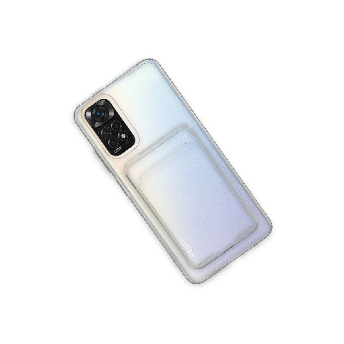 Xiaomi Redmi Note 11 ile Uyumlu Şeffaf Silikon Kılıf - Kart Bölmeli Xiaomi Redmi Note 11 ile Uyumlu Şeffaf Silikon Kılıf - Kart Bölmeli