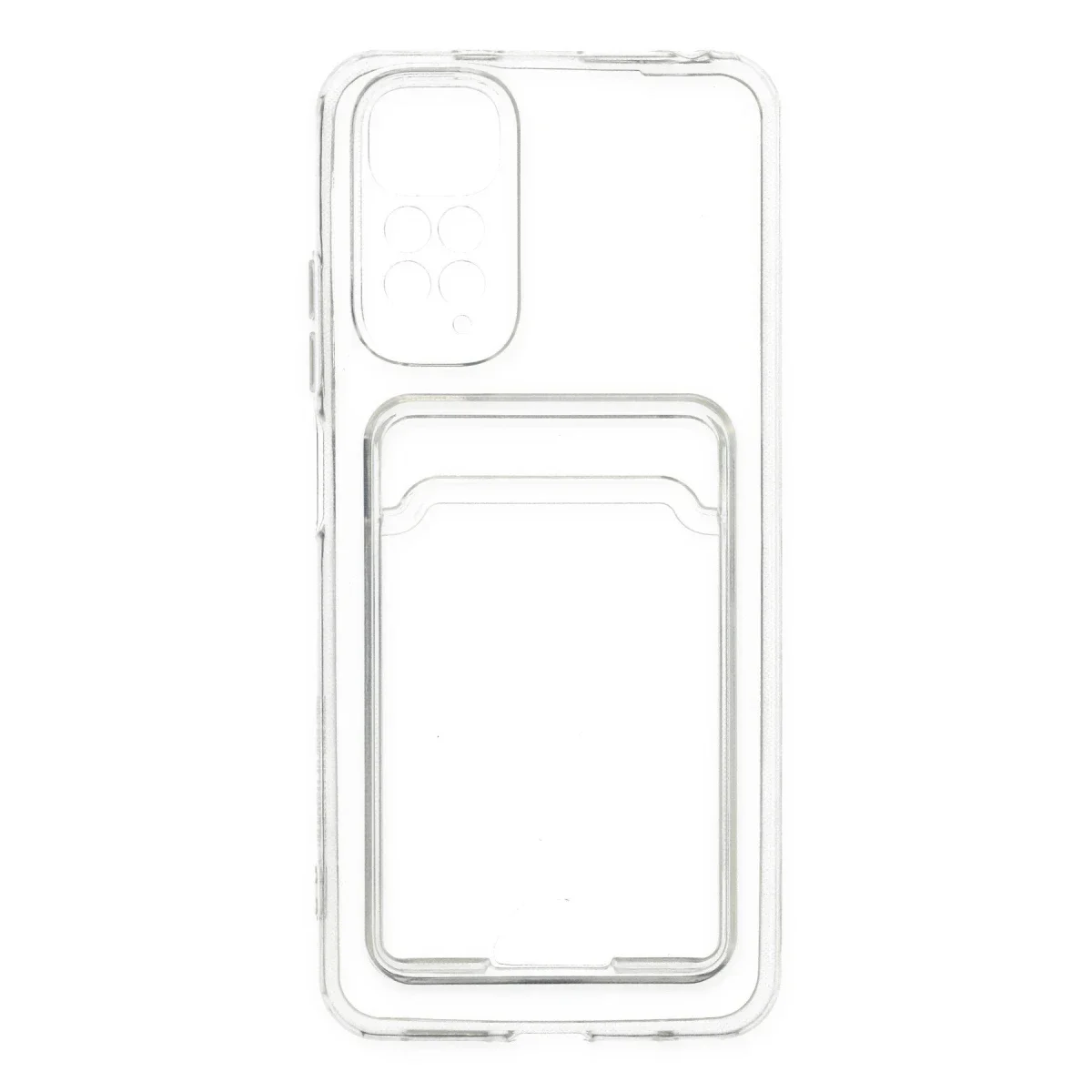 Xiaomi Redmi Note 11 Kılıf Kart Şeffaf Silikon - Şeffaf - Görsel 5