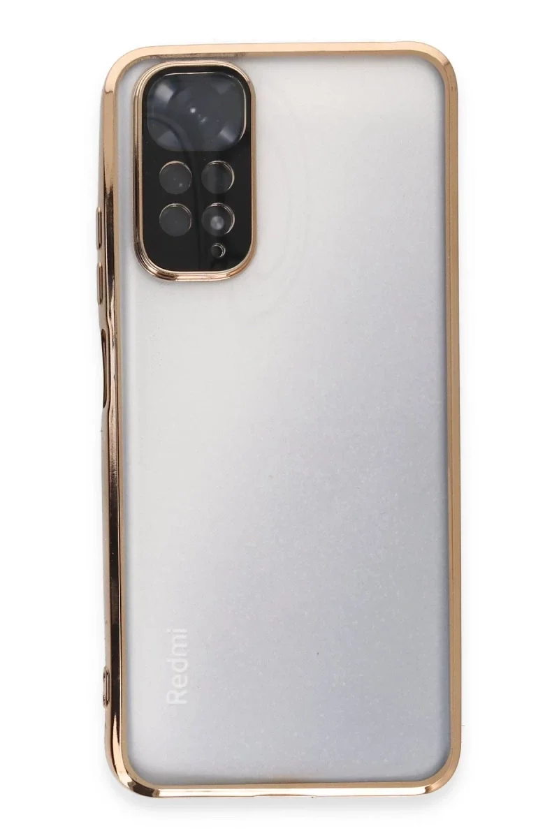 Xiaomi Redmi Note 11 Kılıf Razer Lensli Silikon - Gold Xiaomi Redmi Note 11 Kılıf Razer Lensli Silikon - Gold