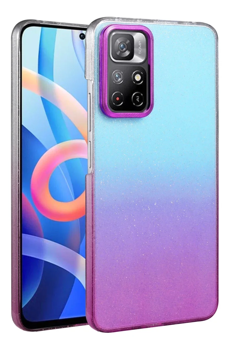 Xiaomi Redmi Note 11 Pro Glossy Kapak - Mor