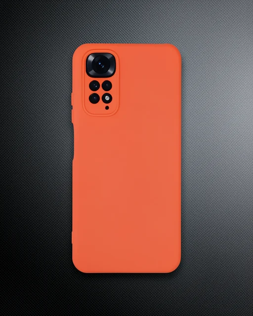 Xiaomi Redmi Note 11 Kılıf Nano İçi Kadife Silikon - Turuncu Xiaomi Redmi Note 11 Kılıf Nano İçi Kadife Silikon - Turuncu