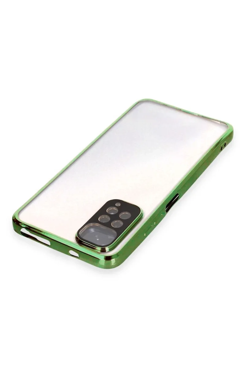Xiaomi Redmi Note 11 Kılıf Razer Lensli Silikon - Yeşil
