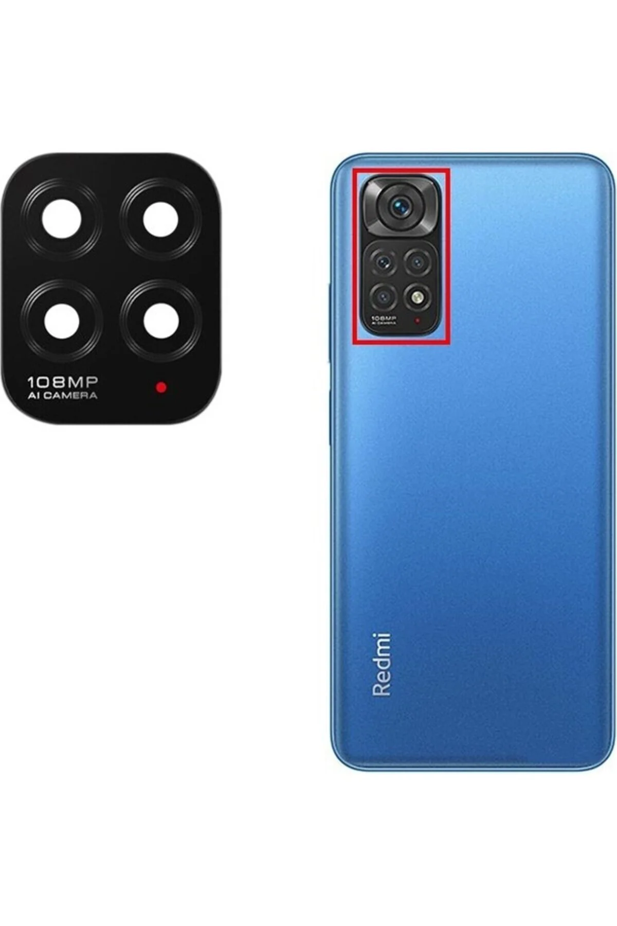 Xiaomi Redmi Note 11S Uyumlu Kamera Lensi Camı Küçük 2201117SG 22