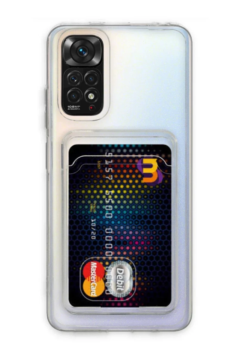 Xiaomi Redmi Note 11 Kılıf Kart Şeffaf Silikon - Şeffaf Fiyatı, Yorumları ve Özellikleri