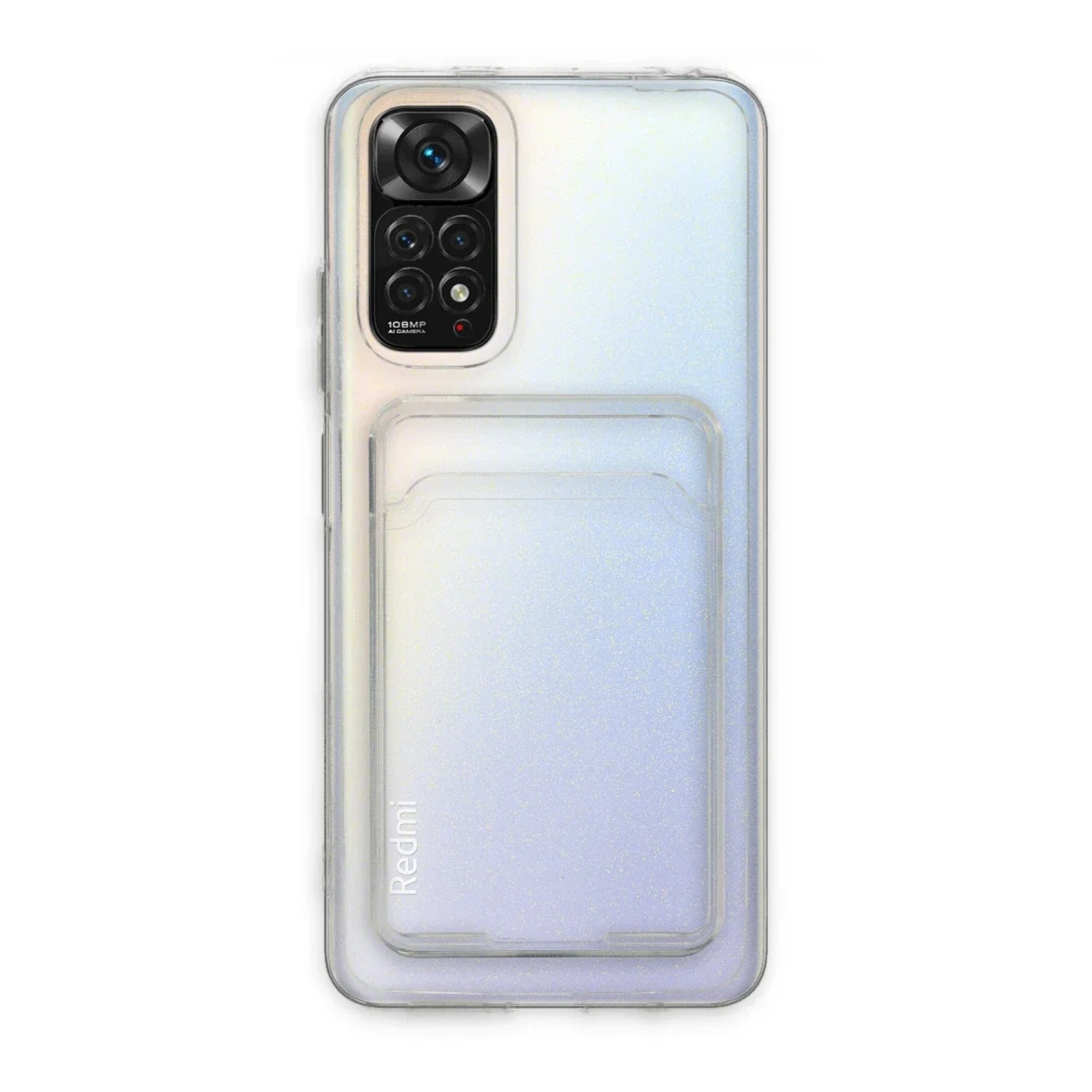 Xiaomi Redmi Note 11 Kılıf Kart Şeffaf Silikon - Şeffaf - Görsel 2