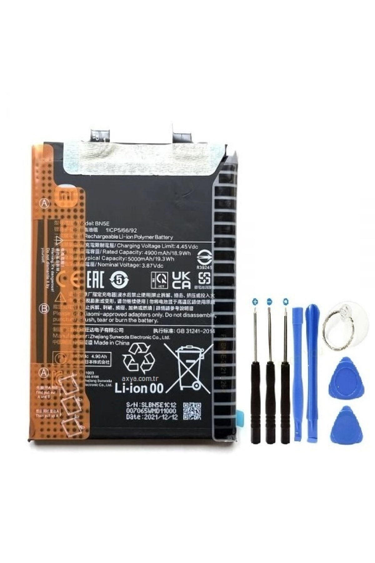 Axya Xiaomi Redmi Note 11 Pro 5G Bn5e Pil Batarya Ve Tamir Set