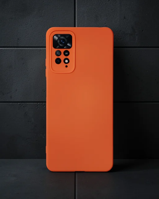 Xiaomi Redmi Note 11 Pro Kılıf Nano İçi Kadife Silikon - Turuncu Xiaomi Redmi Note 11 Pro Kılıf Nano İçi Kadife Silikon - Turuncu
