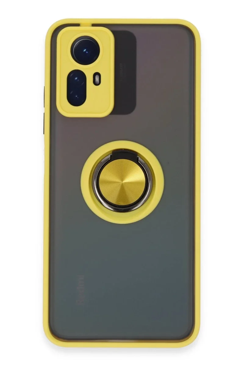 Xiaomi Redmi Note 12S Kılıf Montreal Yüzüklü Silikon Kapak - Sarı Fiyatı, Yorumları ve Özellikleri