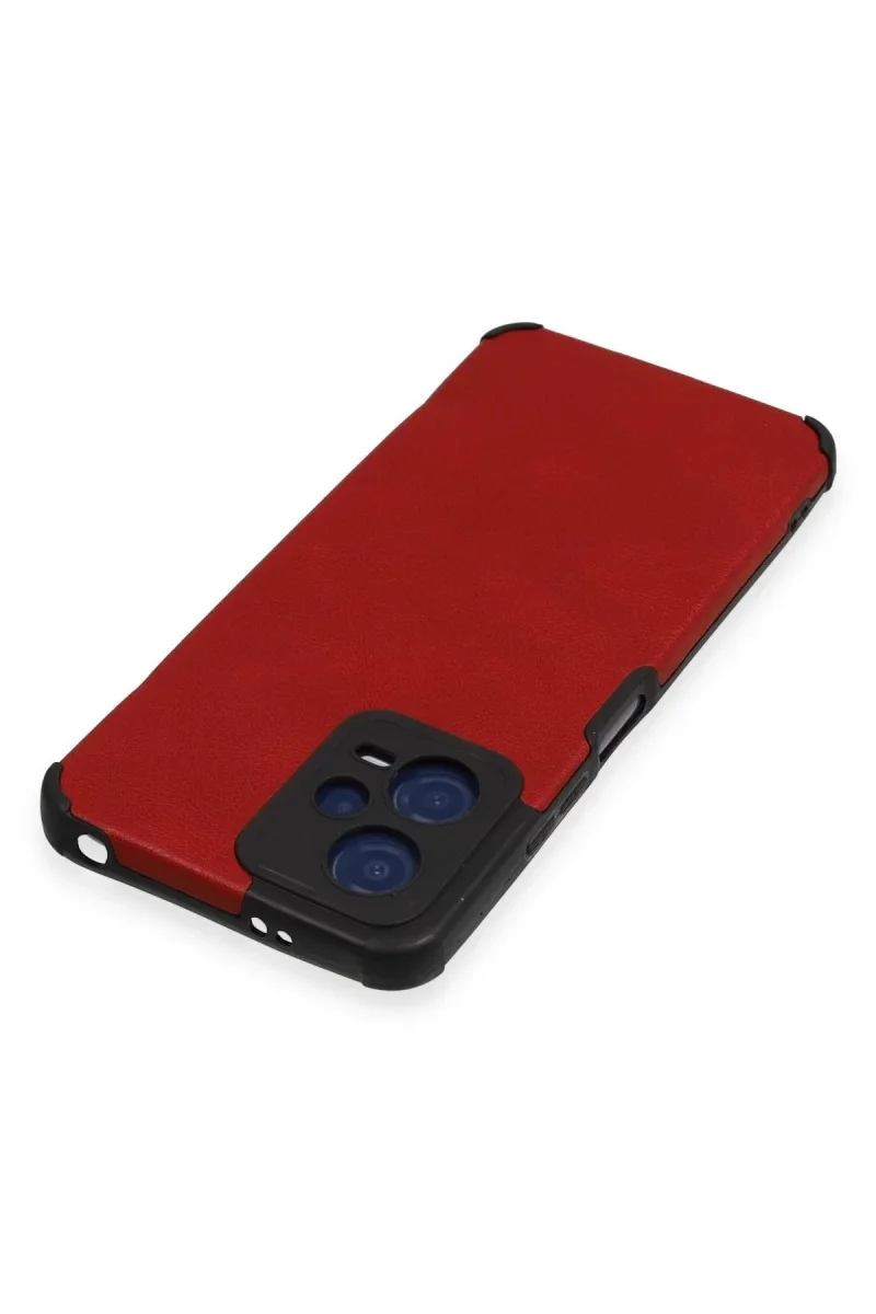 Xiaomi Redmi Note 12 5G Kılıf Loop Deri Silikon - Kırmızı Xiaomi Redmi Note 12 5G Kılıf Loop Deri Silikon - Kırmızı