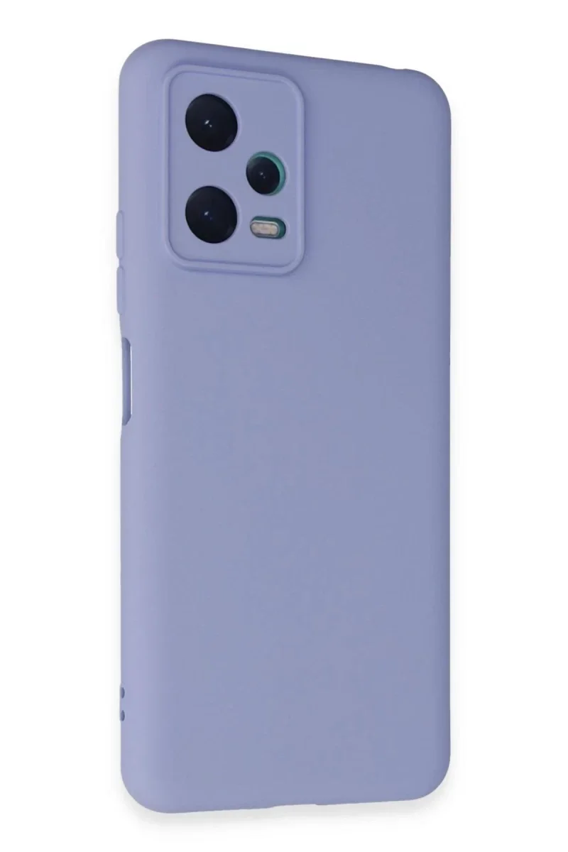 Xiaomi Redmi Note 12 5G Kılıf Nano içi Kadife Silikon - Lila Xiaomi Redmi Note 12 5G Kılıf Nano içi Kadife Silikon - Lila