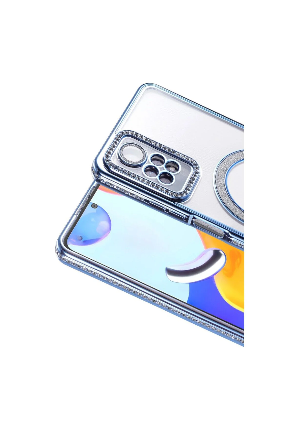 Xiaomi Redmi Note 12 Pro 4g Joke Simli Magneticsafe Kılıf - Mavi