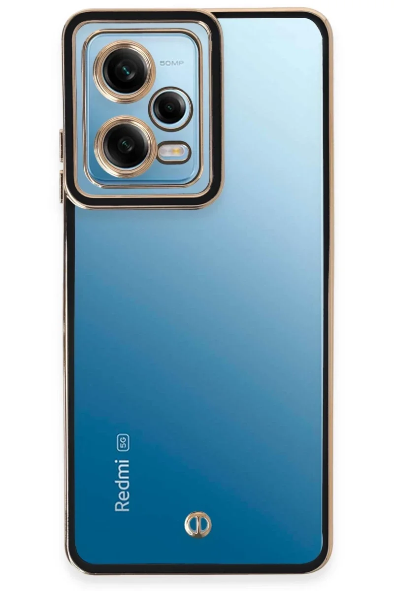 Xiaomi Redmi Note 12 5G Kılıf Liva Lens Silikon - Siyah