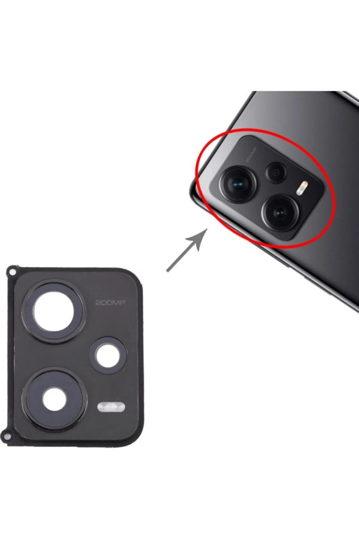 Xiaomi Redmi Note 12 Pro+ Plus Uyumlu Kamera Lensi Cam Full 22101