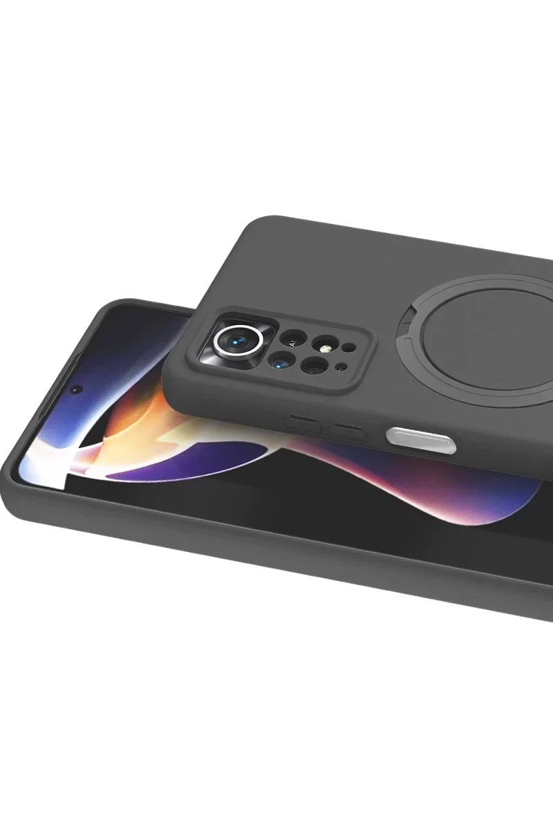 Xiaomi Redmi Note 12 Pro 4G Regal Magsafe Standlı Kapak - Titan Gri Xiaomi Redmi Note 12 Pro 4G Regal Magsafe Standlı Kapak - Titan Gri