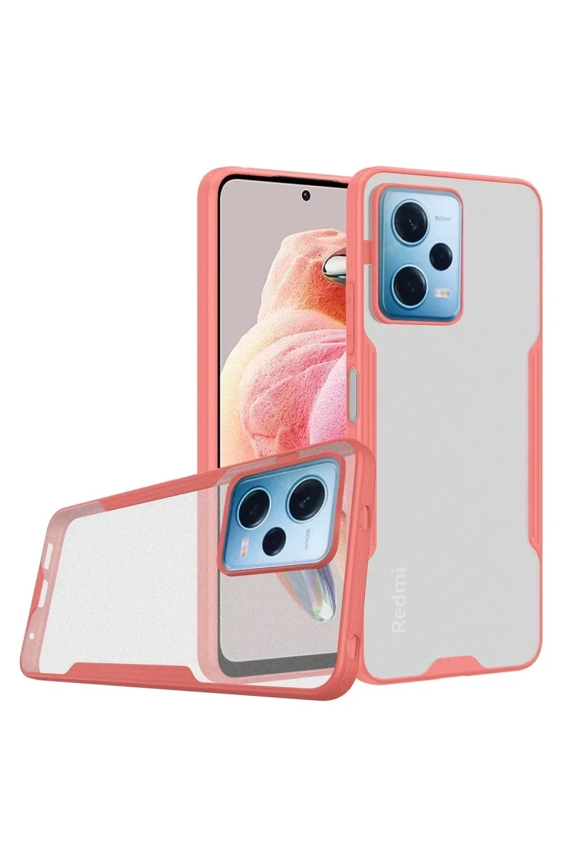 Xiaomi Redmi Note 12 5G Kılıf Platin Silikon - Pembe Xiaomi Redmi Note 12 5G Kılıf Platin Silikon - Pembe
