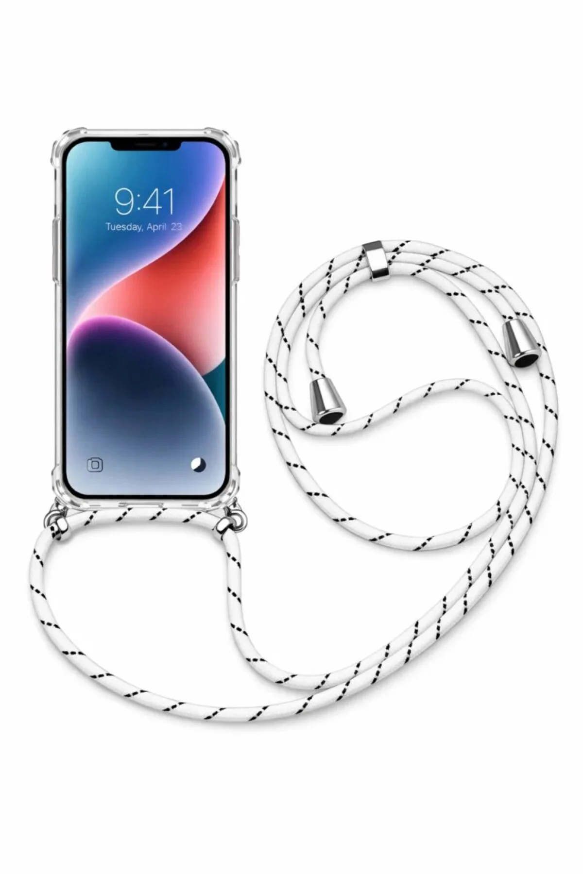 Xiaomi Redmi Note 12 Pro 5G Boyun Askılı Şeffaf Tank Kılıf Siyah-Beyaz Fiyatı, Yorumları ve Özellikleri