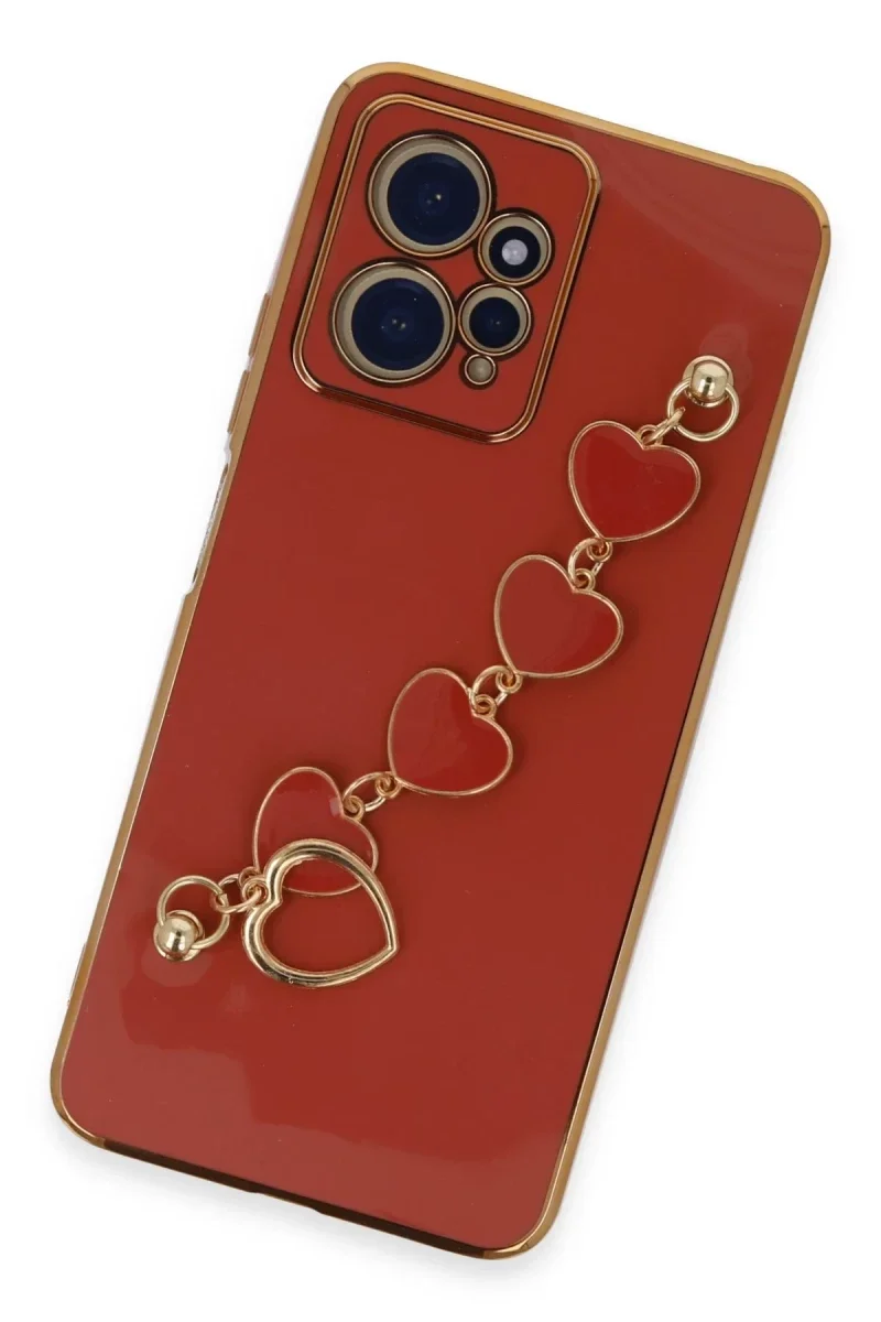 Xiaomi Redmi Note 12 4G Kılıf Esila Silikon - Kırmızı Xiaomi Redmi Note 12 4G Kılıf Esila Silikon - Kırmızı