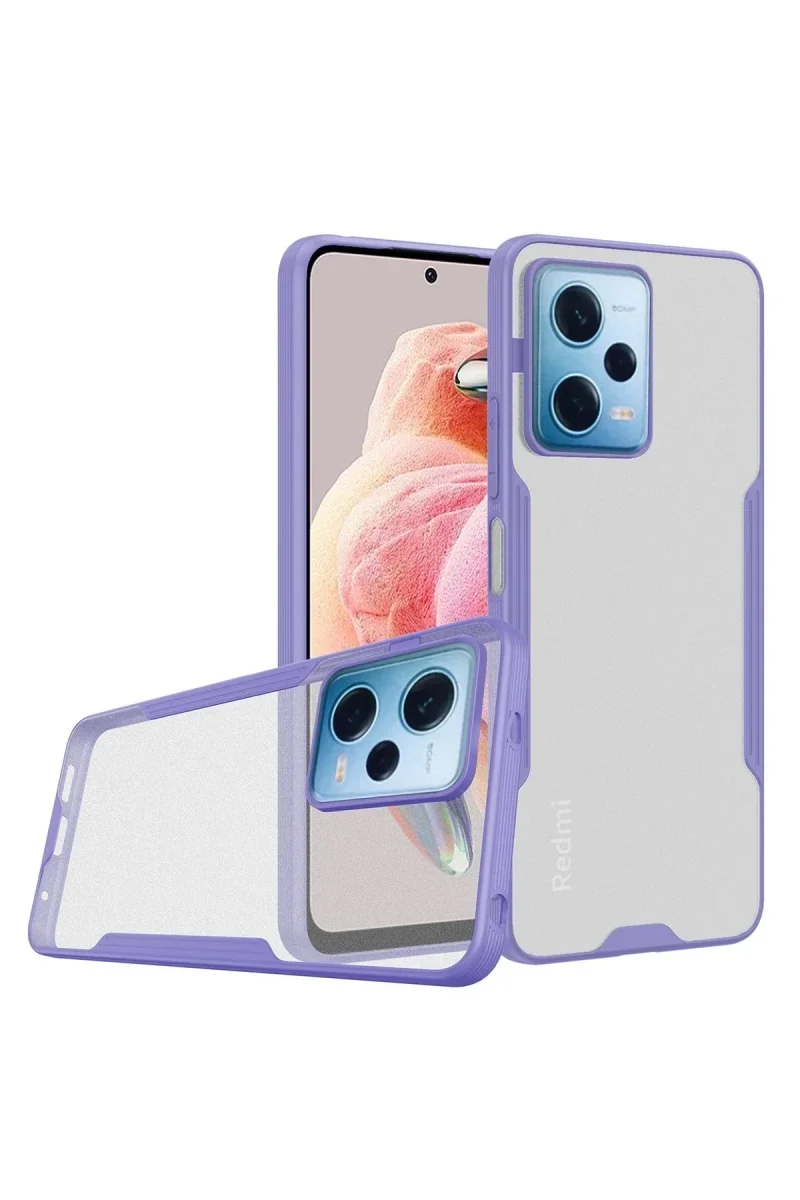 Xiaomi Redmi Note 12 5G Kılıf Platin Silikon - Lila Xiaomi Redmi Note 12 5G Kılıf Platin Silikon - Lila