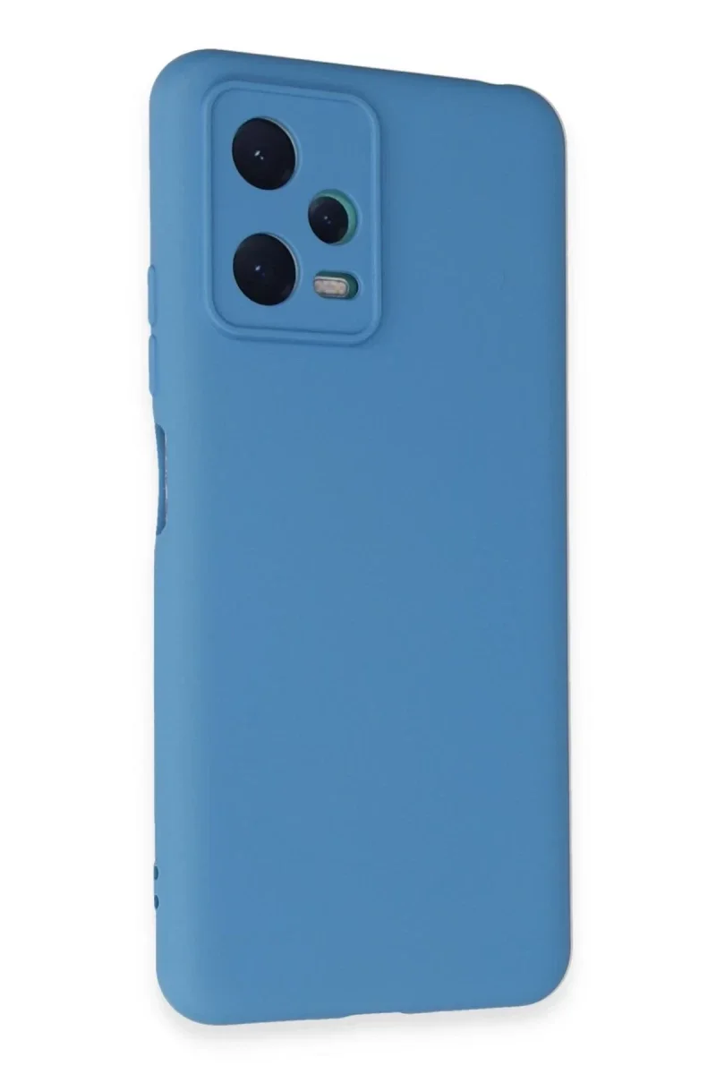 Xiaomi Redmi Note 12 5G Kılıf Nano içi Kadife Silikon - Mavi Xiaomi Redmi Note 12 5G Kılıf Nano içi Kadife Silikon - Mavi