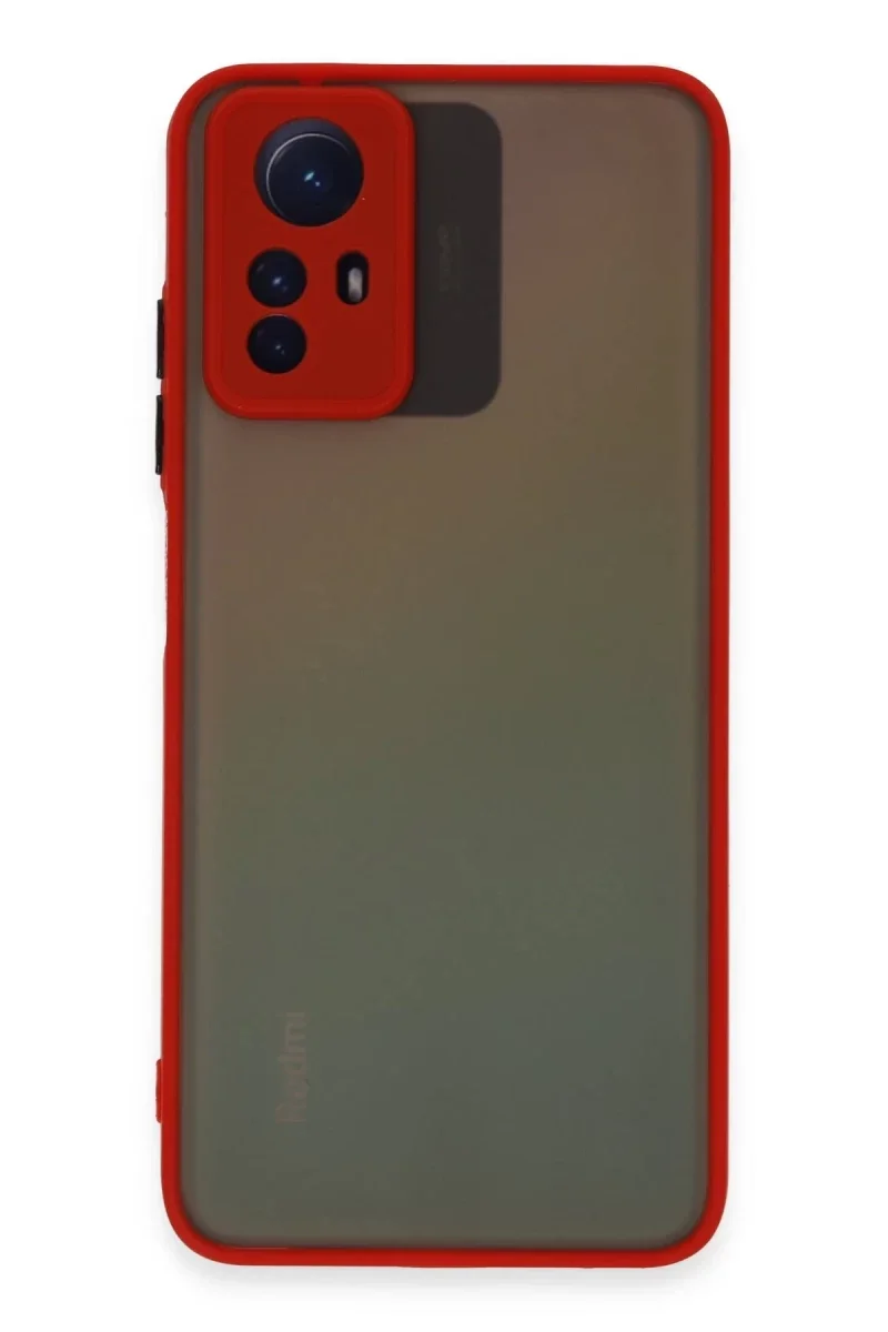 Xiaomi Redmi Note 12S Kılıf Montreal Silikon Kapak - Kırmızı Xiaomi Redmi Note 12S Kılıf Montreal Silikon Kapak - Kırmızı