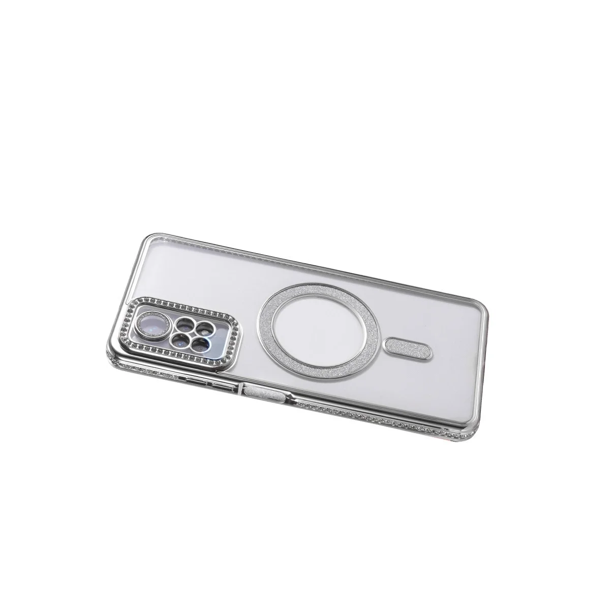 Xiaomi Redmi Note 12 Pro 4g Joke Simli Magneticsafe Kılıf - Gümüş Xiaomi Redmi Note 12 Pro 4g Joke Simli Magneticsafe Kılıf - Gümüş