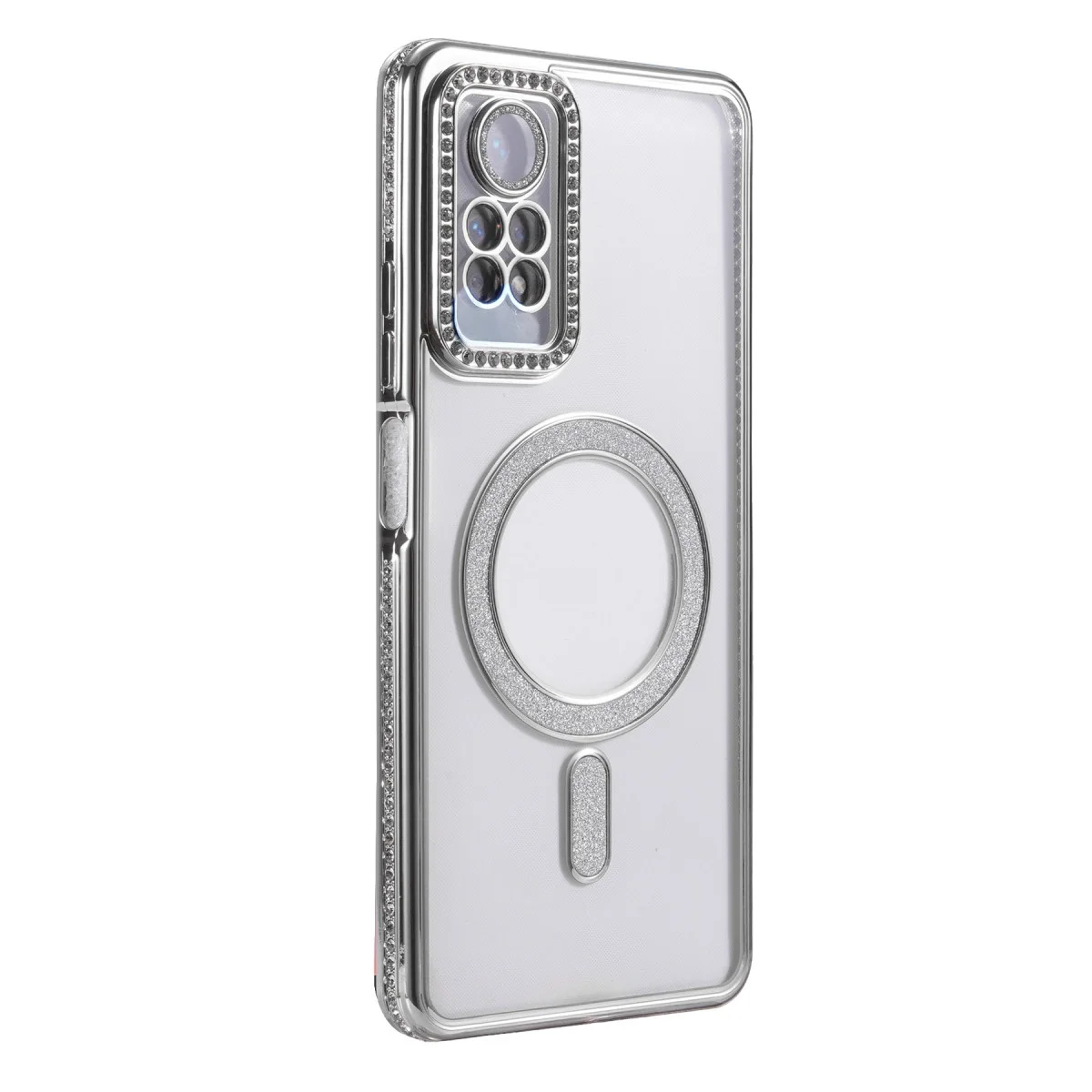 Xiaomi Redmi Note 12 Pro 4g Joke Simli Magneticsafe Kılıf - Gümüş Xiaomi Redmi Note 12 Pro 4g Joke Simli Magneticsafe Kılıf - Gümüş