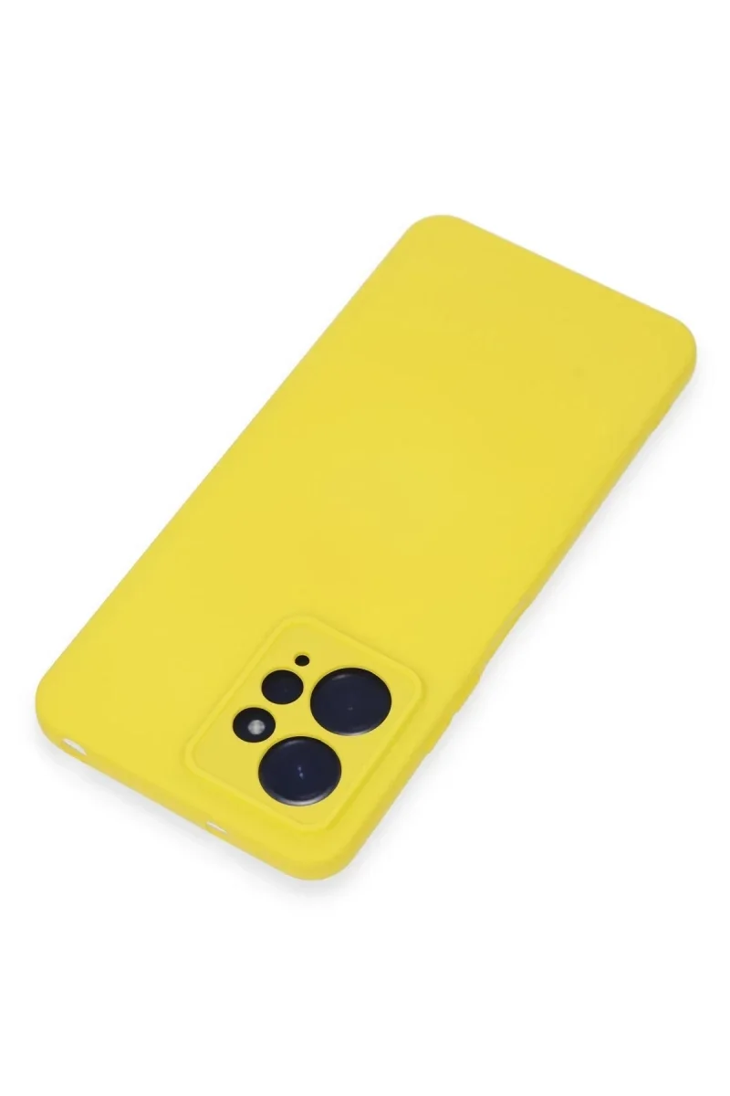 Xiaomi Redmi Note 12 4G Kılıf Nano içi Kadife Silikon - Sarı Xiaomi Redmi Note 12 4G Kılıf Nano içi Kadife Silikon - Sarı