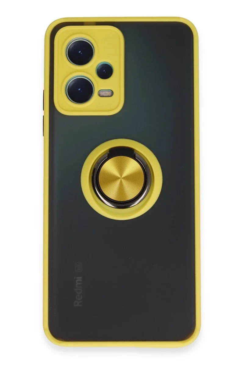 Xiaomi Redmi Note 12 5G Kılıf Montreal Yüzüklü Silikon Kapak - Sarı Fiyatı, Yorumları ve Özellikleri