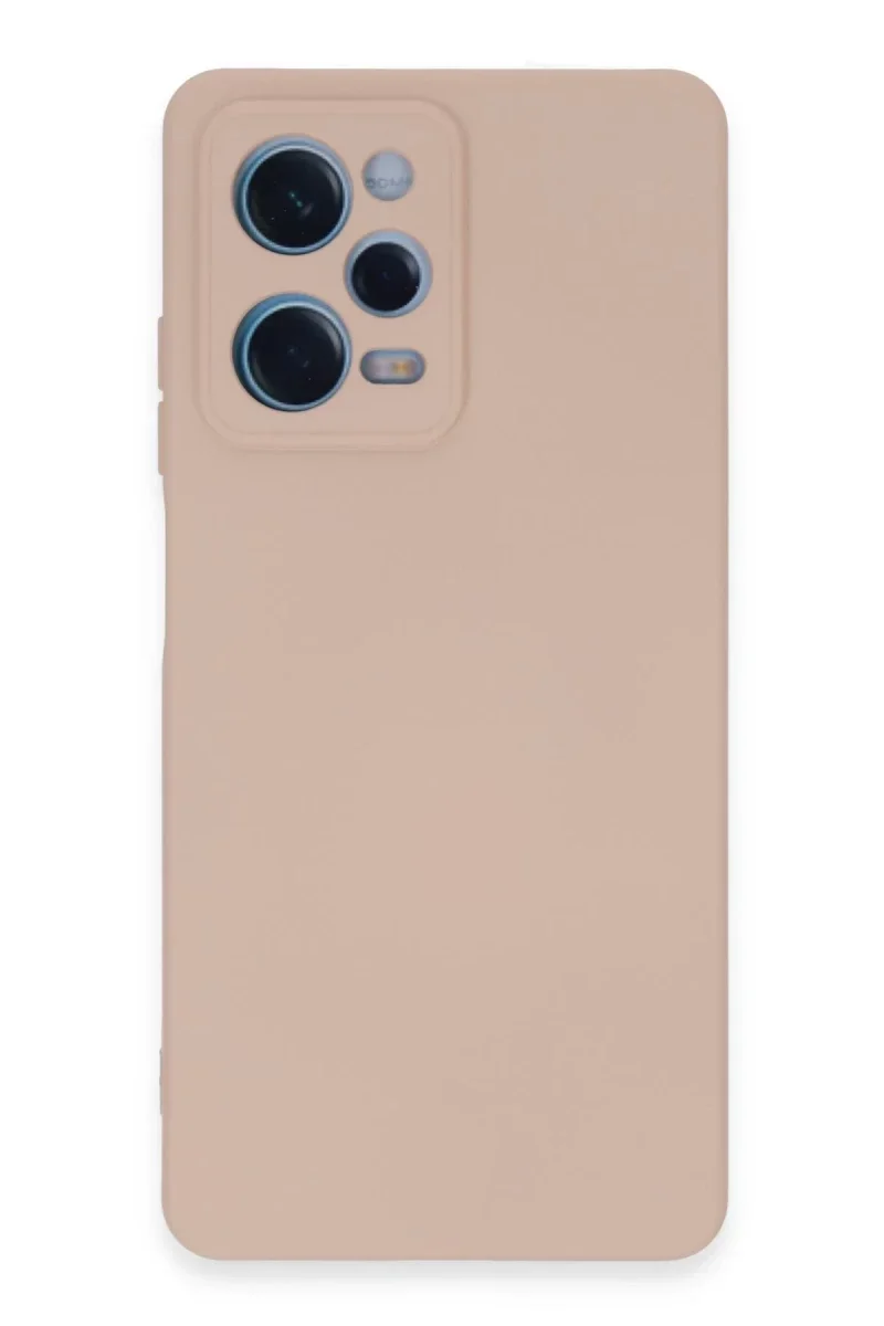 Xiaomi Redmi Note 12 Pro 5G Kılıf Nano içi Kadife Silikon - Pudra Xiaomi Redmi Note 12 Pro 5G Kılıf Nano içi Kadife Silikon - Pudra